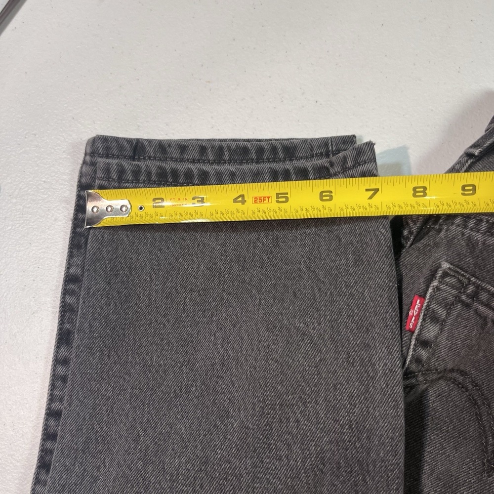 Levi's 501 Original Women's  27x30 Premium Denim Black‎ Charcoal NWT $108 Retail - Picture 3 of 10